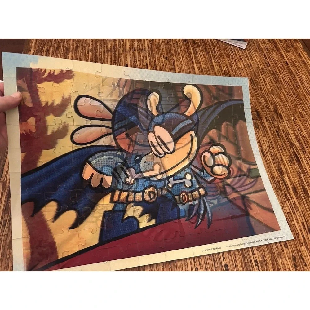 DogMan‎ Lenticular Jigsaw Puzzle 100 Pieces Dav Pilkey 14x19 University Games